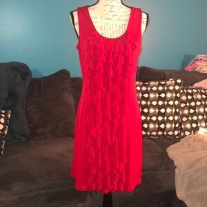 Spence Ruffled Sheath Dress, size 6